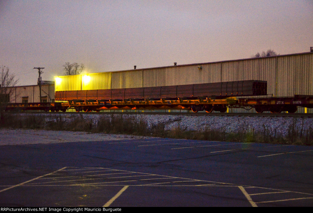 PTTX Flat Car with steel beams